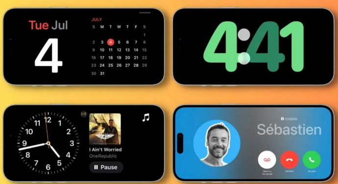 勃利苹果手机维修分享iOS17横屏充电待机显示有什么好处 